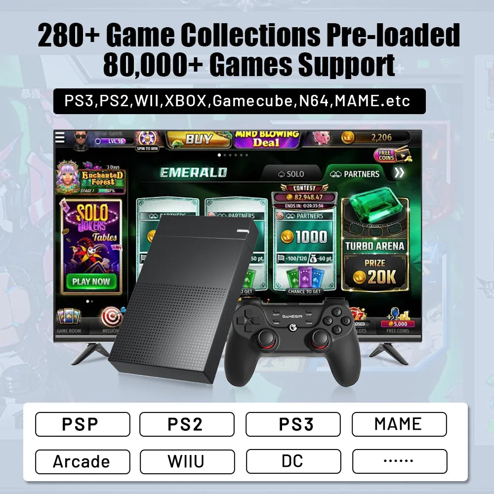 12TB 5IN1 HDD Pre-loaded 80000 Games