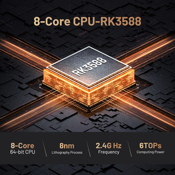 CPU RK3588s 8-Core, 6Tops computing power